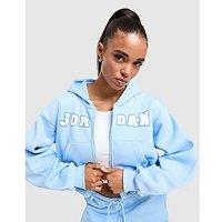 Jordan Graphic Full Zip Hoodie - Blue - Womens