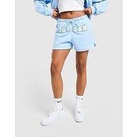 Jordan Graphic Logo Fleece Shorts - Blue - Womens