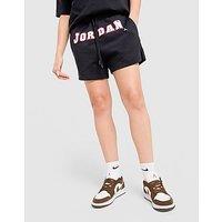 Jordan Graphic Front Logo Shorts - Black - Womens