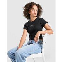 Nike Girls' Ribbed Baby T-Shirt Junior - Black