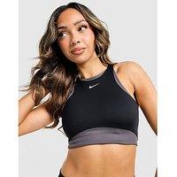 Nike Training One Colour Block Sports Bra - Black - Womens