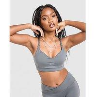 Nike Training Indy Swoosh Sports Bra - Grey - Womens
