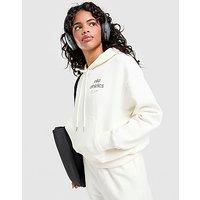 Nike Graphic Swoosh Oversized Hoodie - White - Womens