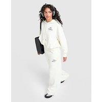 Nike Phoenix Fleece Graphic Swoosh Wide Leg Joggers - White - Womens