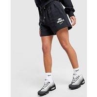 Nike Graphic Swoosh Boyfriend Shorts - Black - Womens
