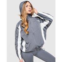 Nike Graphic Swoosh Woven Jacket - Grey - Womens