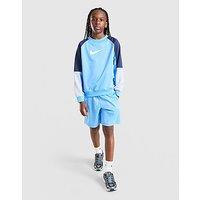 Nike Poly Crew Sweatshirt/Shorts Set Junior - Blue