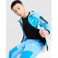 Nike Tech Mix Full Zip Hoodie Junior - Blue