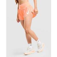 Nike Running Tempo Flow Mid-Rise Shorts - Orange - Womens