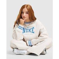 Nike Classics Graphic Phoenix Oversized Crew Sweatshirt - Brown - Womens