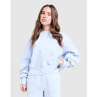 Nike Phoenix Crop Oversized Crew Sweatshirt - Blue - Womens
