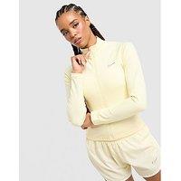 Nike Training Full Zip Top - Yellow - Womens