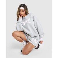 Nike Classics Graphic Phoenix Oversized Crew Sweatshirt - Grey - Womens