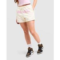 Jordan Graphic Logo Fleece Shorts - White - Womens
