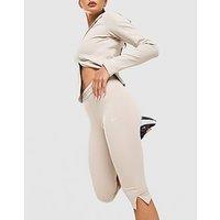 Nike Essential Sportswear Chill Knit Capri Leggings - Brown - Womens