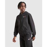 Jordan Arch Fleece Full Zip Hoodie Junior - Black