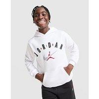 Jordan Arch Logo Fleece Hoodie Junior - White