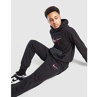 Jordan Fleece Ripstop Overhead Tracksuit Junior - Black