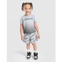 Jordan All Over Print T-Shirt/Shorts Set Infant - Grey - Kids