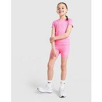 Nike Girls' Ribbed T-Shirt/Shorts Set Children - Pink - Kids