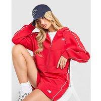 New Balance Pipe Full Zip Hoodie - Red - Womens