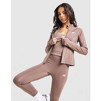 New Balance Pipe Full Zip Top - Brown - Womens