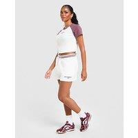 New Balance Ribbed Shorts - White - Womens