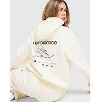 New Balance 740 Overhead Hoodie - Yellow - Womens