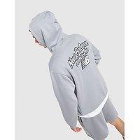 New Balance Back Graphic Script Hoodie - Grey - Mens