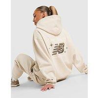 New Balance Chrome Overhead Hoodie - Brown - Womens