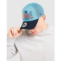 New Era MLB New York Yankees Graffiti Trucker Cap - Blue