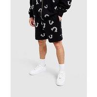 True Religion All Over Print Shorts - Black - Mens