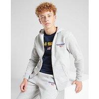 Polo Sport Small Logo Full Zip Hoodie Junior - Grey