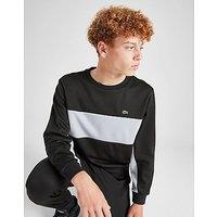 Lacoste Colour Block Crew Sweatshirt Junior - Black