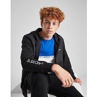 Lacoste Poly Overlay Hoodie Junior - Black