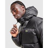 Lacoste Back Crocodile Padded Jacket - Black - Mens