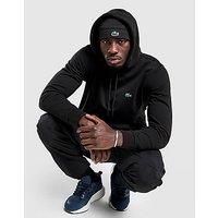 Lacoste Double Knit Overhead Hoodie - Black - Mens