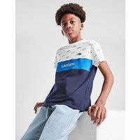 Lacoste All Over Print Cut & Sew T-Shirt Junior - Navy