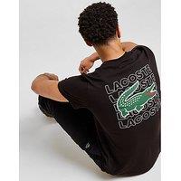 Lacoste Repeat Back Print T-Shirt - black - Mens
