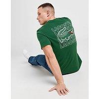 Lacoste Repeat Back Print T-Shirt - Green - Mens