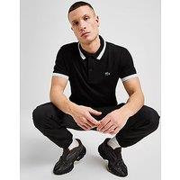 Lacoste Tipped Polo Shirt - Black - Mens