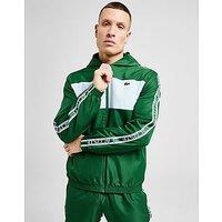 Lacoste Colour Block Taffeta Full Zip Hoodie - Green - Mens