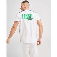 Lacoste Back Logo Colour Block T-Shirt - White - Mens