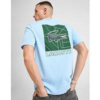 Lacoste Back Croc Graphic T-Shirt - Blue - Mens
