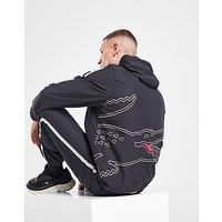 Lacoste Crocodile Woven Hooded Tracksuit - Black - Mens