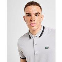 Lacoste Tipped Polo Shirt - Grey - Mens