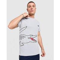 Lacoste Croc Pique T-Shirt - Grey - Mens
