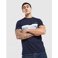 Lacoste Reflective Piping Colour Block T-Shirt - Blue - Mens