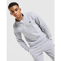 Lacoste Double Knit 1/2 Zip Sweatshirt - Grey - Mens