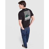 Lacoste Back Print T-Shirt - Black - Mens